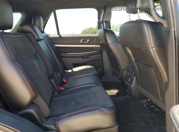1FM5K7D85JGC13961 2018 FORD EXPLORER Black Вид задньої частини салону