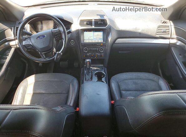 1FM5K7D85JGC13961 2018 FORD EXPLORER Black Вид панелі приладів