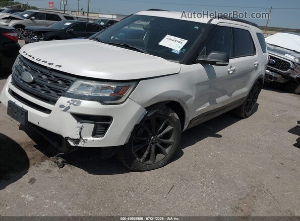 1FM5K7D85KGA07735 2019 FORD EXPLORER White Przód lewy