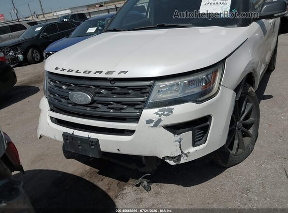 1FM5K7D85KGA07735 2019 FORD EXPLORER White Widok zestawu wskaźników