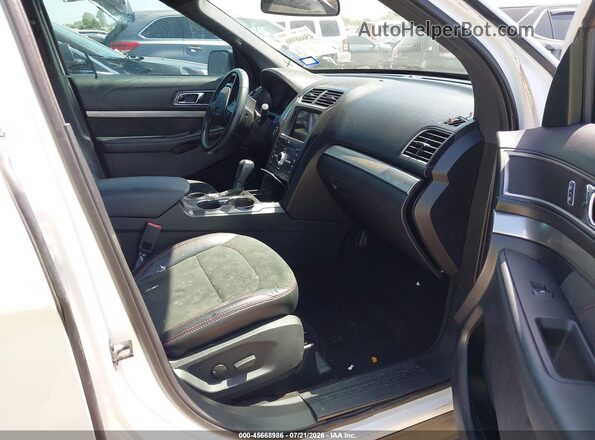 1FM5K7D85KGA07735 2019 FORD EXPLORER White Widok wnętrza z przodu