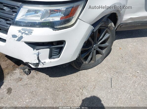 1FM5K7D85KGA07735 2019 FORD EXPLORER White Widok z przodu