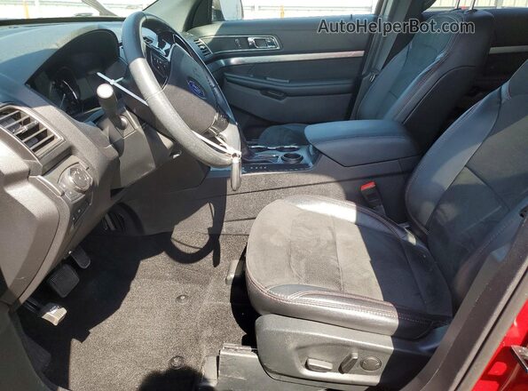 1FM5K7D85KGA75680 2019 FORD EXPLORER Red Вид салону спереду