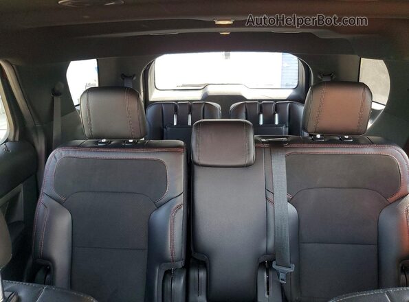1FM5K7D85KGA75680 2019 FORD EXPLORER Red Вид задніх сидінь