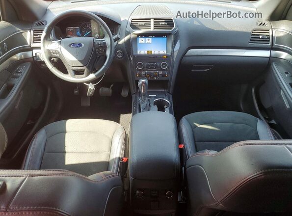 1FM5K7D85KGA75680 2019 FORD EXPLORER Red Вид панелі приладів