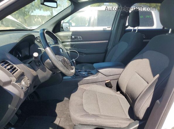 1FM5K7D85KGB09147 2019 FORD EXPLORER White Widok wnętrza z przodu