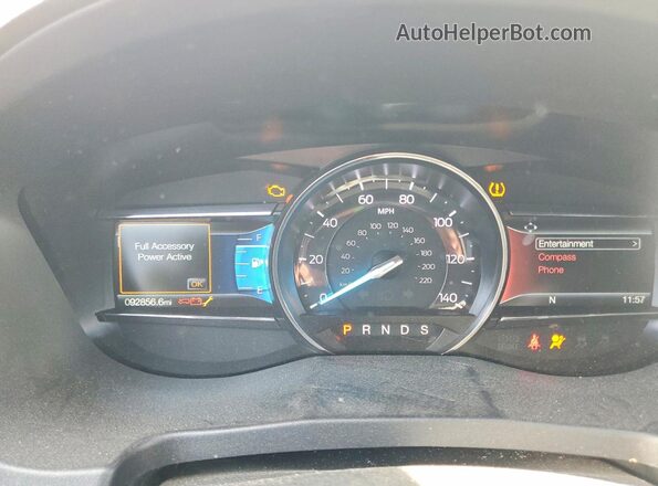 1FM5K7D85KGB09147 2019 FORD EXPLORER White Widok zestawu wskaźników