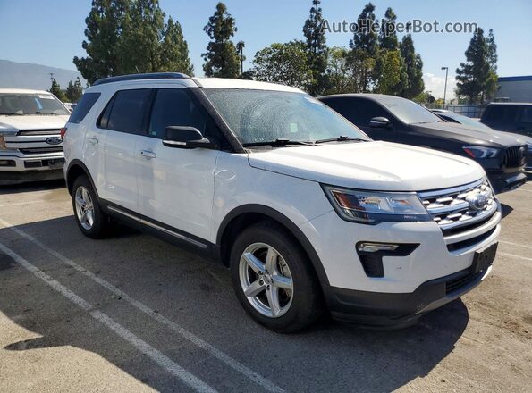 1FM5K7D85KGB09147 2019 FORD EXPLORER White Przód prawy