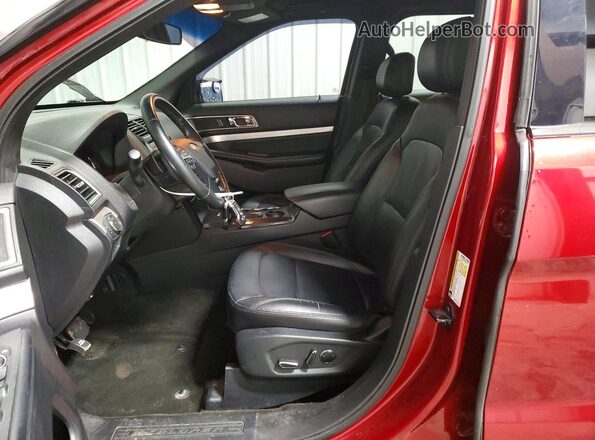 1FM5K7D86GGB78033 2016 FORD EXPLORER Burgundy Widok wnętrza z przodu