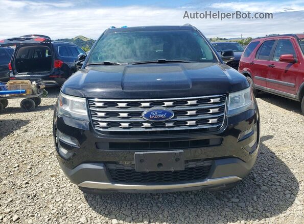 1FM5K7D86GGC59789 2016 FORD EXPLORER Black Front view