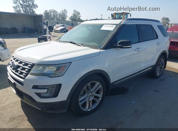 1FM5K7D86GGC66791 2016 FORD EXPLORER Белый Передняя левая четверть