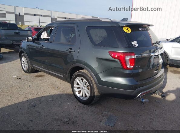 1FM5K7D86GGD04360 2016 FORD EXPLORER Green Trasero izquierdo