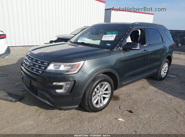 1FM5K7D86GGD04360 2016 FORD EXPLORER Green Vista tres cuartos delantera izquierda