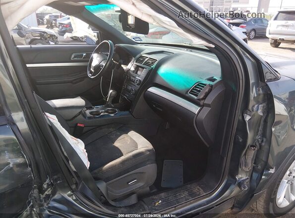 1FM5K7D86GGD04360 2016 FORD EXPLORER Green Vista interior delantera