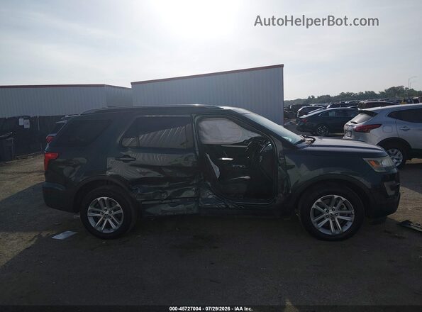 1FM5K7D86GGD04360 2016 FORD EXPLORER Green Vista interior trasera