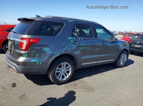 1FM5K7D86HGA46956 2017 FORD EXPLORER Gray Задня права чверть