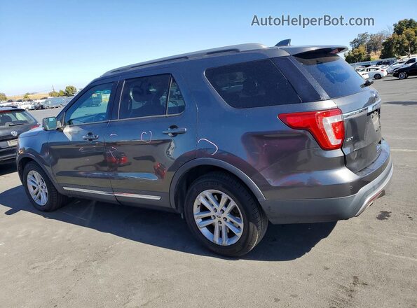 1FM5K7D86HGA46956 2017 FORD EXPLORER Gray Задня ліва чверть