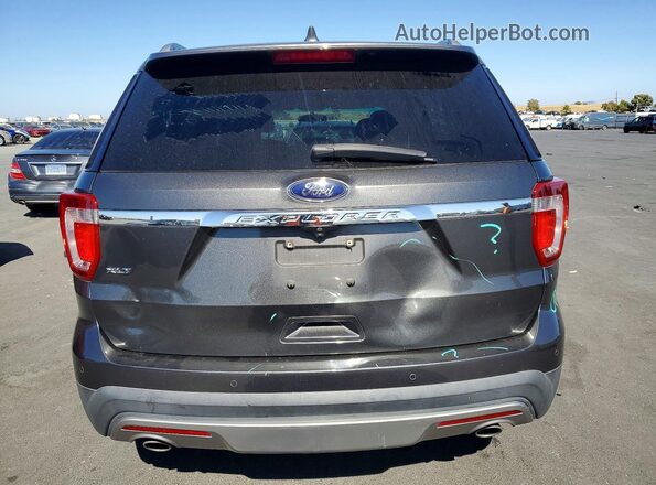 1FM5K7D86HGA46956 2017 FORD EXPLORER Gray Вид ззаду