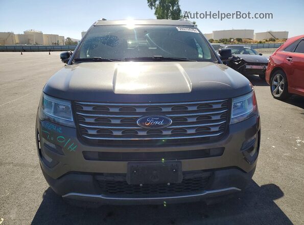 1FM5K7D86HGA46956 2017 FORD EXPLORER Gray Вид спереду