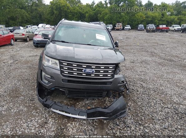 1FM5K7D86HGA66561 2017 FORD EXPLORER Gray Вид щитка приладів