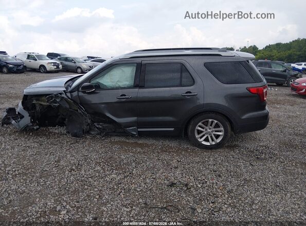 1FM5K7D86HGA66561 2017 FORD EXPLORER Gray Панорамний вид салону 360°