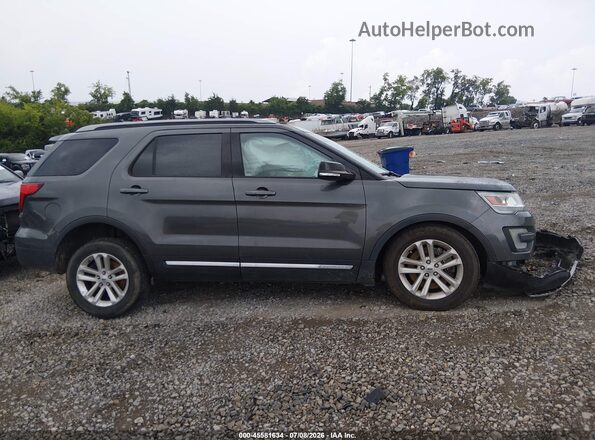 1FM5K7D86HGA66561 2017 FORD EXPLORER Gray Вид задньої частини салону