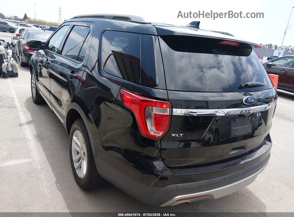1FM5K7D86HGA69895 2017 FORD EXPLORER Black Trasero izquierdo