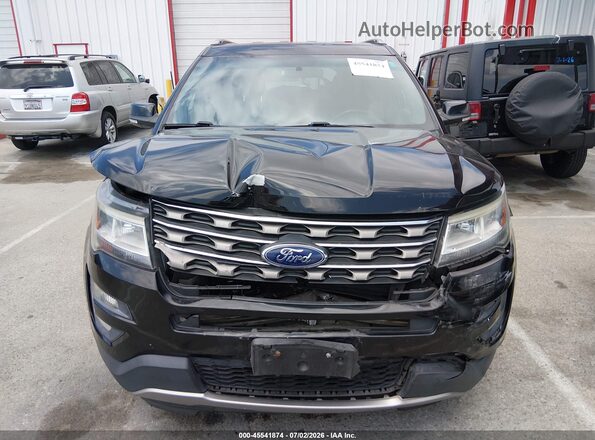 1FM5K7D86HGA69895 2017 FORD EXPLORER Black Vista del cuadro de instrumentos