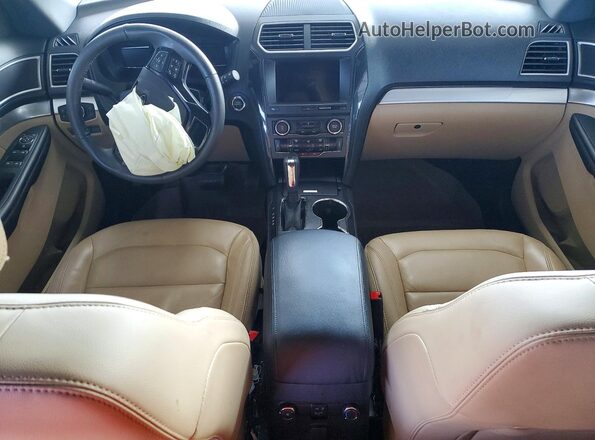 1FM5K7D86HGC29404 2017 FORD EXPLORER Бежевый Вид панели приборов