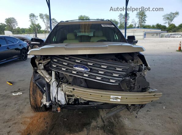 1FM5K7D86HGC29404 2017 FORD EXPLORER Бежевый Вид спереди