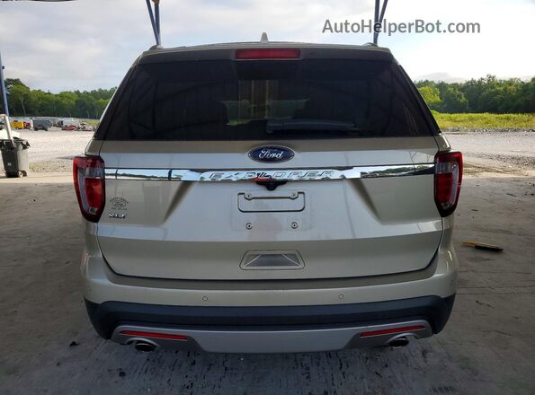 1FM5K7D86HGC29404 2017 FORD EXPLORER Бежевый Вид сзади