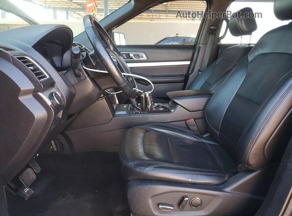 1FM5K7D86HGC75833 2017 FORD EXPLORER Blue Вид салону спереду