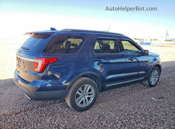 1FM5K7D86HGC75833 2017 FORD EXPLORER Blue Задня права чверть