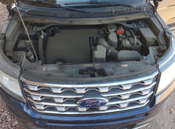 1FM5K7D86HGC75833 2017 FORD EXPLORER Blue Вид підкапотного простору
