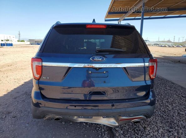 1FM5K7D86HGC75833 2017 FORD EXPLORER Blue Вид ззаду