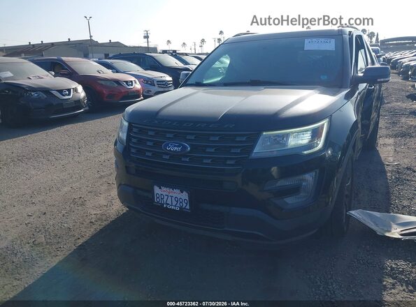 1FM5K7D86HGD12833 2017 FORD EXPLORER Black Rear interior view