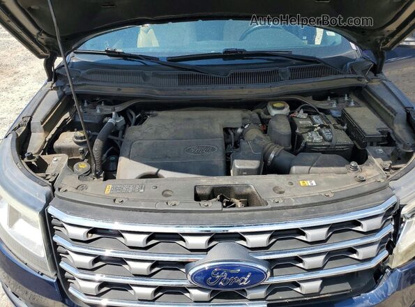 1FM5K7D86HGE32633 2017 FORD EXPLORER Blue Շարժիչի բաժամունքի տեսք