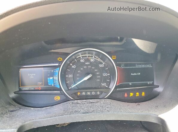 1FM5K7D86HGE32633 2017 FORD EXPLORER Blue Սարքավորումների վահանակի տեսք