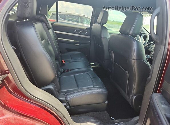 1FM5K7D86JGA39463 2018 FORD EXPLORER Burgundy Вид задньої частини салону