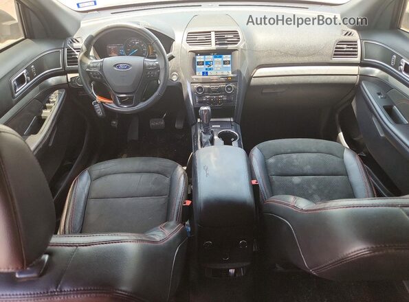 1FM5K7D86JGC70444 2018 FORD EXPLORER Red Առջևի վահանակի տեսք