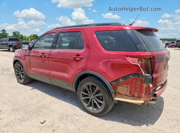 1FM5K7D86JGC70444 2018 FORD EXPLORER Red Հետևի ձախ