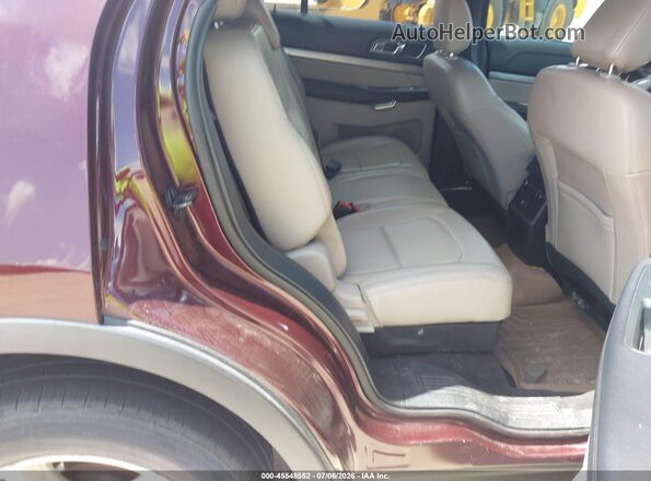 1FM5K7D86KGA08019 2019 FORD EXPLORER Maroon VIN կոդի պիտակի տեսք