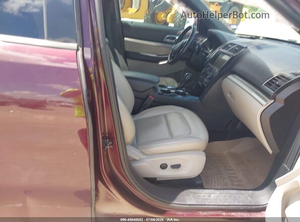 1FM5K7D86KGA08019 2019 FORD EXPLORER Maroon Սալոնի դիմացի տեսք
