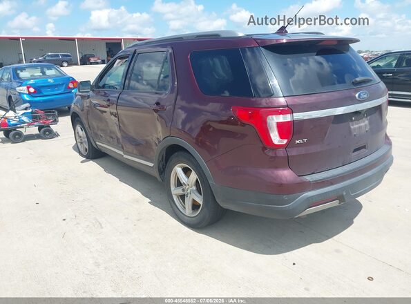1FM5K7D86KGA08019 2019 FORD EXPLORER Maroon Հետևի ձախ