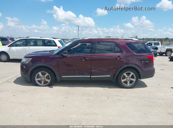 1FM5K7D86KGA08019 2019 FORD EXPLORER Maroon Սալոնի 360 աստիճան տեսք