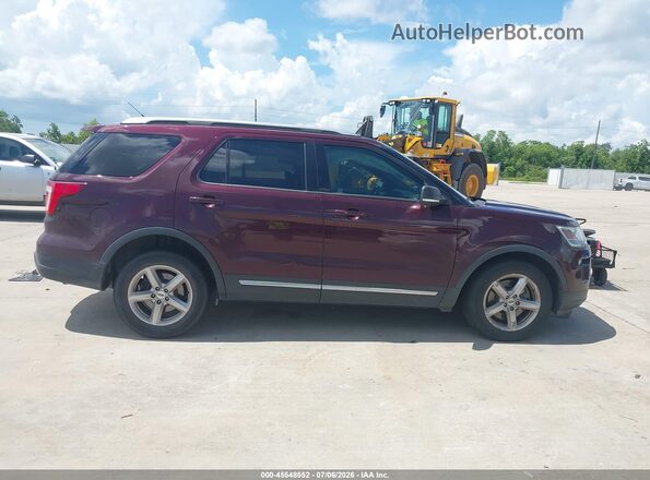 1FM5K7D86KGA08019 2019 FORD EXPLORER Maroon Սալոնի հետևի տեսք
