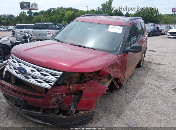1FM5K7D86KGA21997 2019 FORD EXPLORER Красный Передняя левая четверть