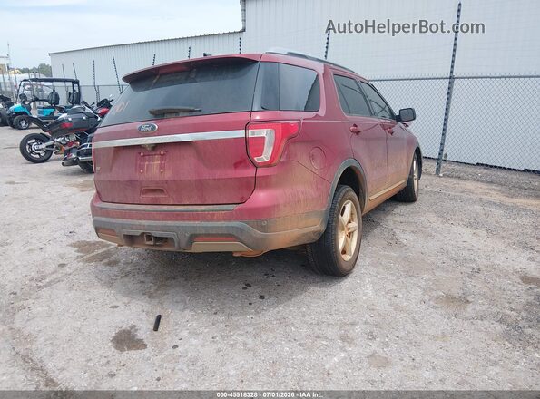 1FM5K7D86KGA21997 2019 FORD EXPLORER Красный Задняя правая четверть