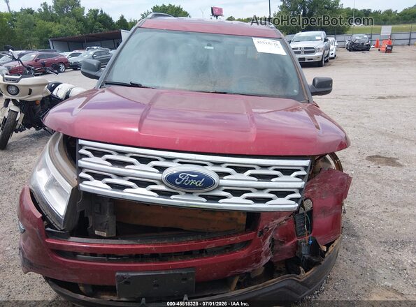 1FM5K7D86KGA21997 2019 FORD EXPLORER Красный Вид задней части салона