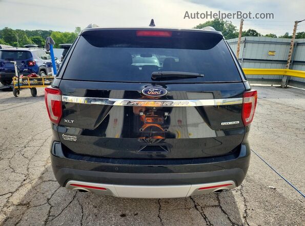1FM5K7D87GGA13446 2016 FORD EXPLORER Black Вид ззаду